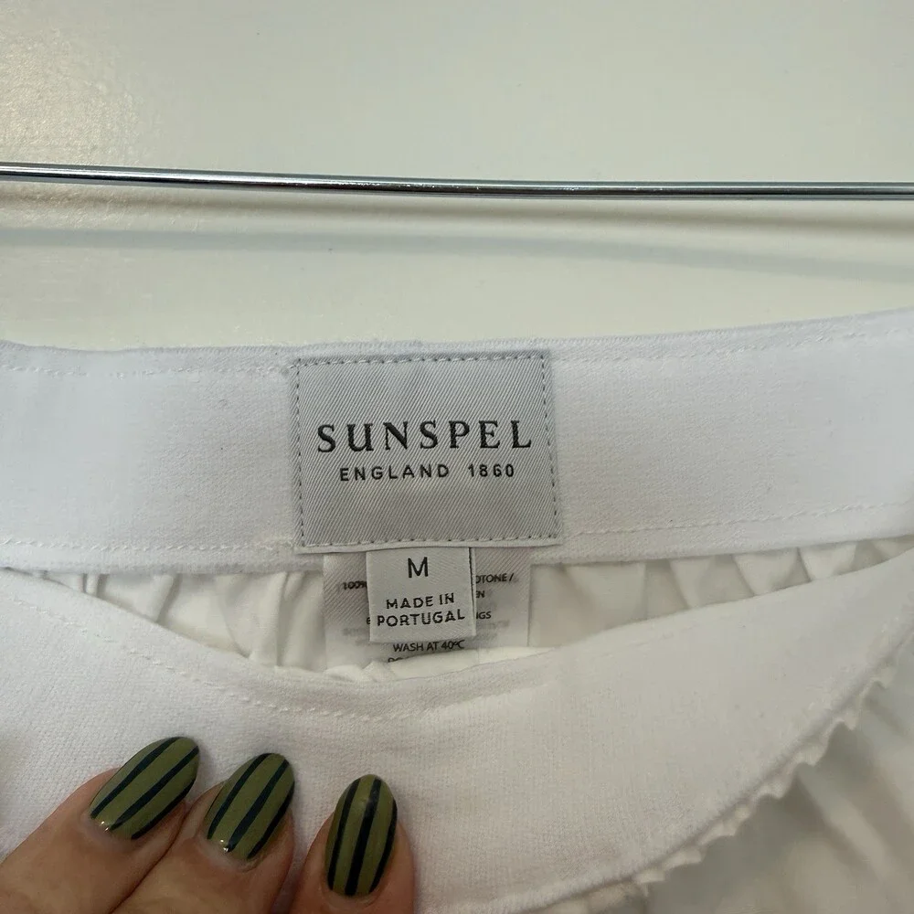 Sunspel White‎ Men’s Boxer Shorts Size Medium NWOT 100% Cotton